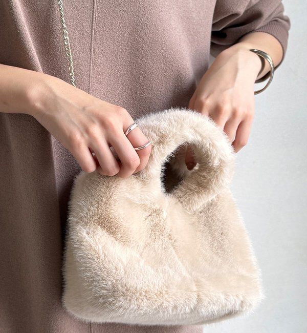  「【WEB限定】ファーバッグ」|トートバッグ|