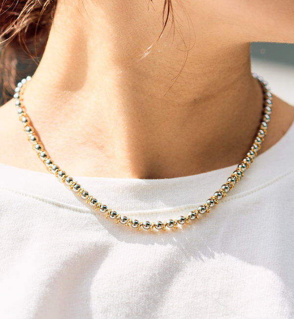  「ゴールドMIXマンテルボールチェーン」|ブローチ・コサージュ|