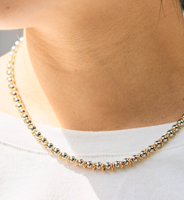  「ゴールドMIXマンテルボールチェーン」|ブローチ・コサージュ|