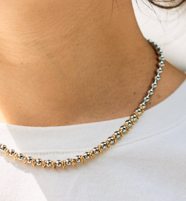  「ゴールドMIXマンテルボールチェーン」|ブローチ・コサージュ|