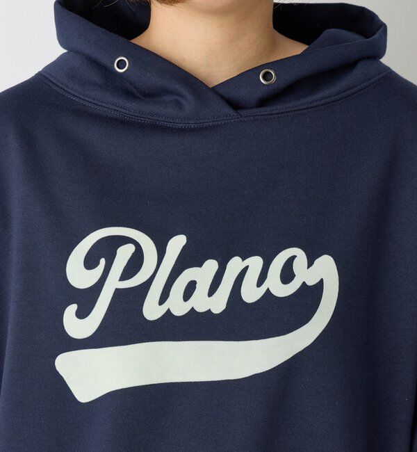  「《大人カジュアルに》裏毛ロゴデザインネックプルオーバー」|Tシャツ・カットソー|