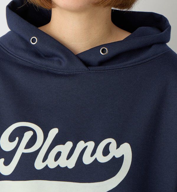  「《大人カジュアルに》裏毛ロゴデザインネックプルオーバー」|Tシャツ・カットソー|