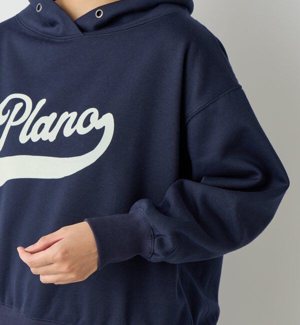  「《大人カジュアルに》裏毛ロゴデザインネックプルオーバー」|Tシャツ・カットソー|