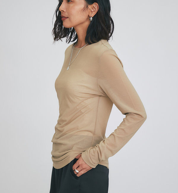  「【MONN.:.(モン)】シアーロンT」|Tシャツ・カットソー|