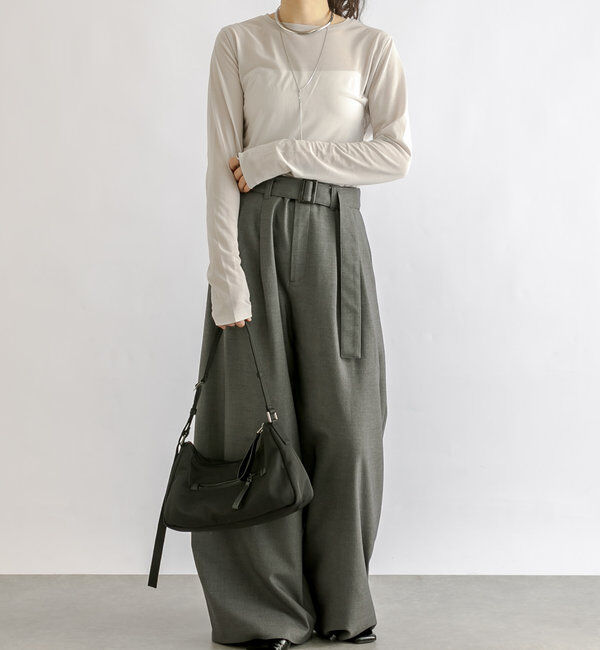  「【MONN.:.(モン)】シアーロンT」|Tシャツ・カットソー|