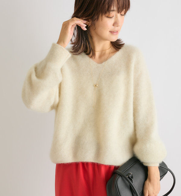  「【着心地◎】YAK100ショートニット」|ニット・セーター|