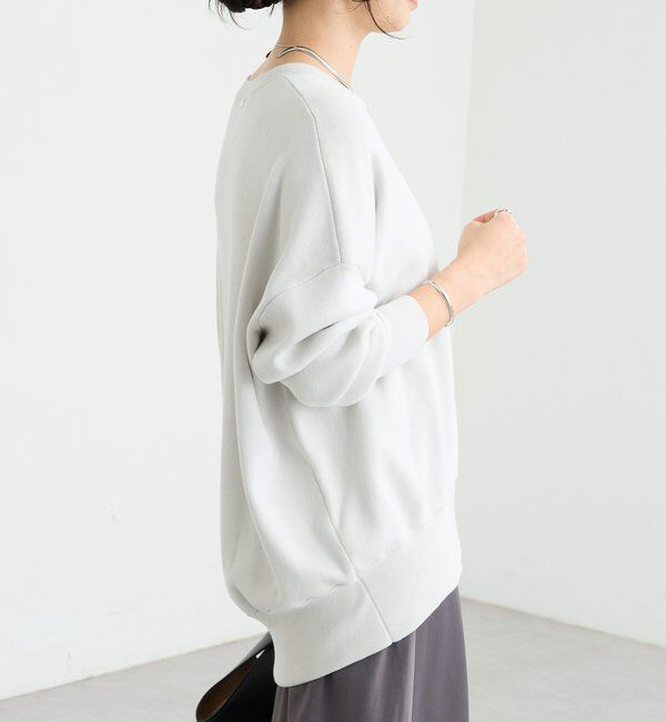  「【セットアップ対応】コットンスムースラウンドヘムニット」|ニット・セーター|