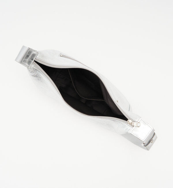  「ソフトレザーラウンドショルダーバッグ［silver］」|ショルダー・メッセンジャー|