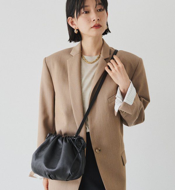  「レザー巾着4WAYショルダーバッグ」|ショルダー・メッセンジャー|