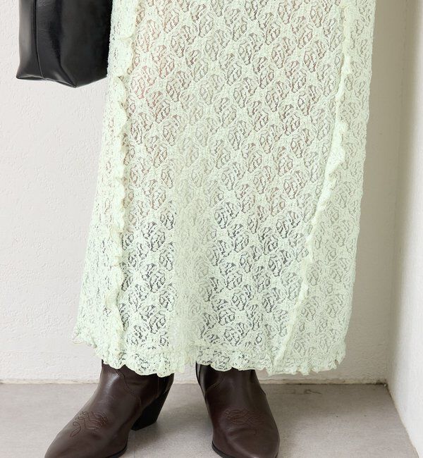  「カットレース切替ワンピース」|ワンピース|