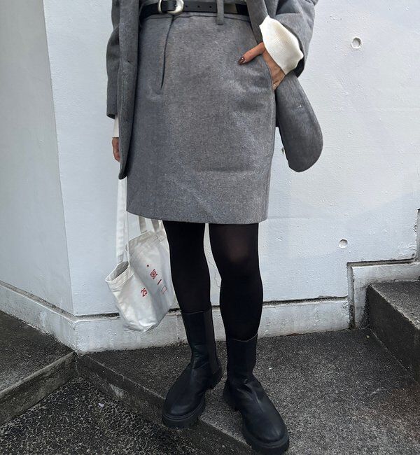  「ウールミニスカート」|スカート|