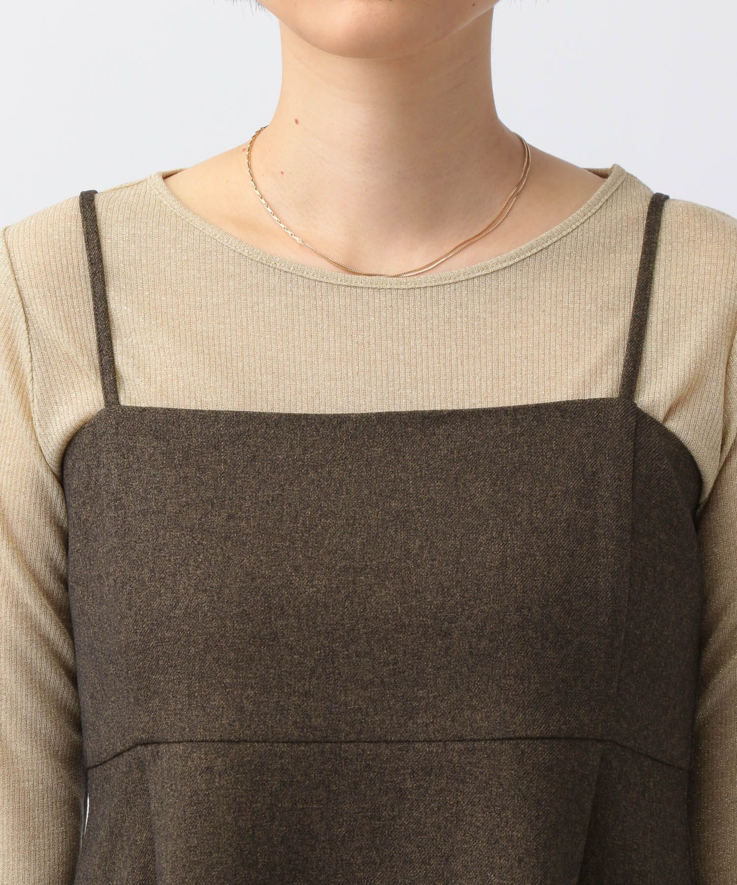 A part by 「【セットアップ対応】ウールライクフレアキャミソール」|シャツ・ブラウス|