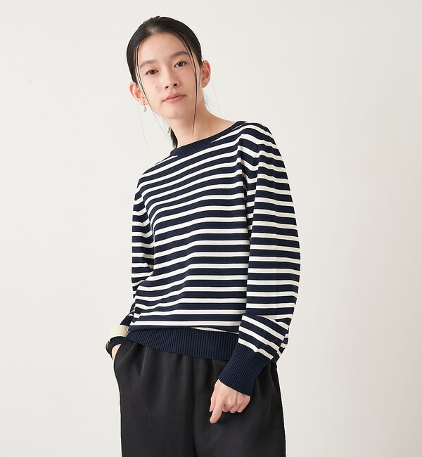 collex「＜手洗い可能＞クルーネックニットプルオーバー」|ニット・セーター|ホワイト系その他1