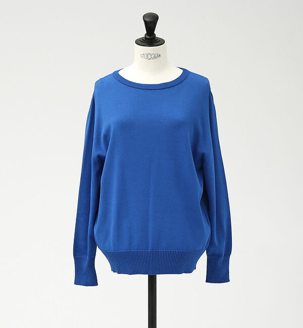 collex「＜手洗い可能＞クルーネックニットプルオーバー」|ニット・セーター|ブルー