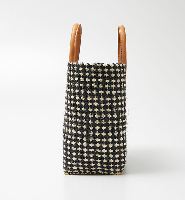 collex「【別注】クロス柄サイザルバスケット」|かごバッグ|