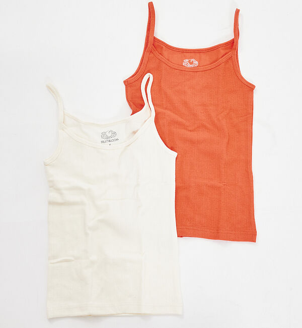 Rouge vif「【FRUIT OF THE LOOM】2Pセット / キャミソール / タンクト」|キャミソール|オレンジ系その他2