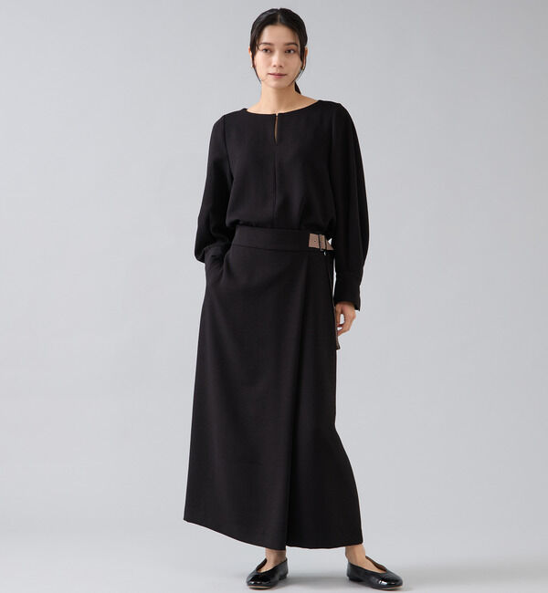 Liesse「ラップ風ナロースカート」|スカート|