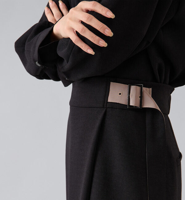 Liesse「ラップ風ナロースカート」|スカート|