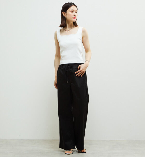 Soffitto「パッド付スクエアリブインナー」|タンクトップ|