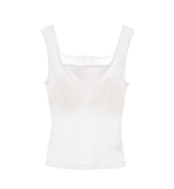 Soffitto「パッド付スクエアリブインナー」|タンクトップ|