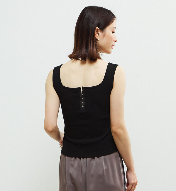 Soffitto「パッド付スクエアリブインナー」|タンクトップ|