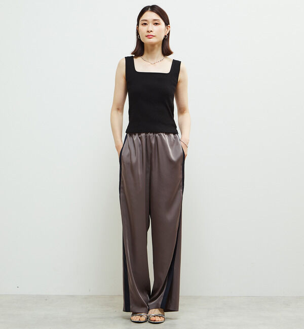 Soffitto「パッド付スクエアリブインナー」|タンクトップ|