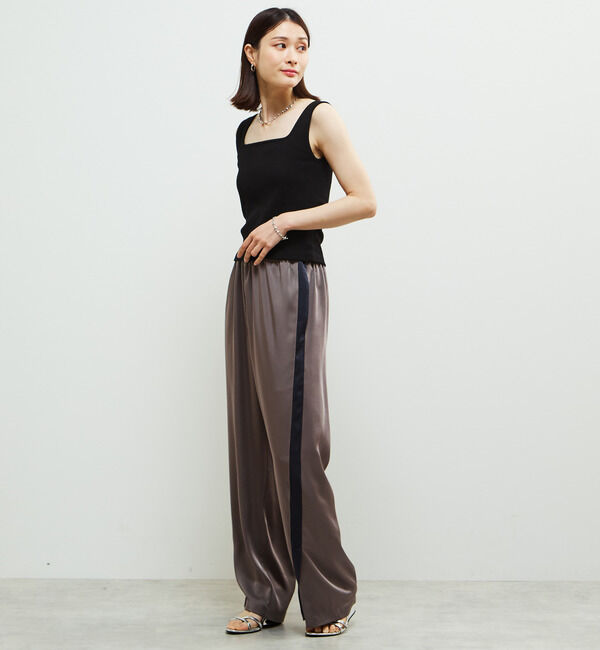 Soffitto「パッド付スクエアリブインナー」|タンクトップ|