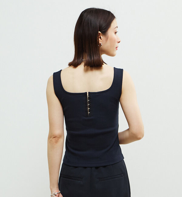 Soffitto「パッド付スクエアリブインナー」|タンクトップ|