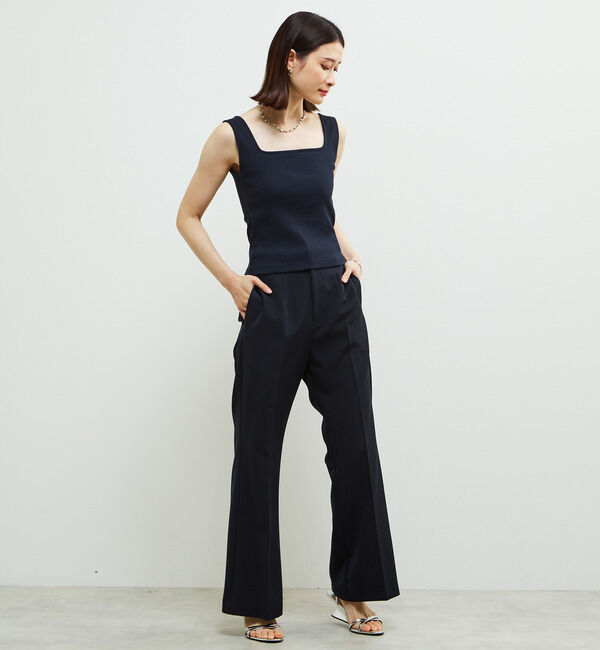 Soffitto「パッド付スクエアリブインナー」|タンクトップ|