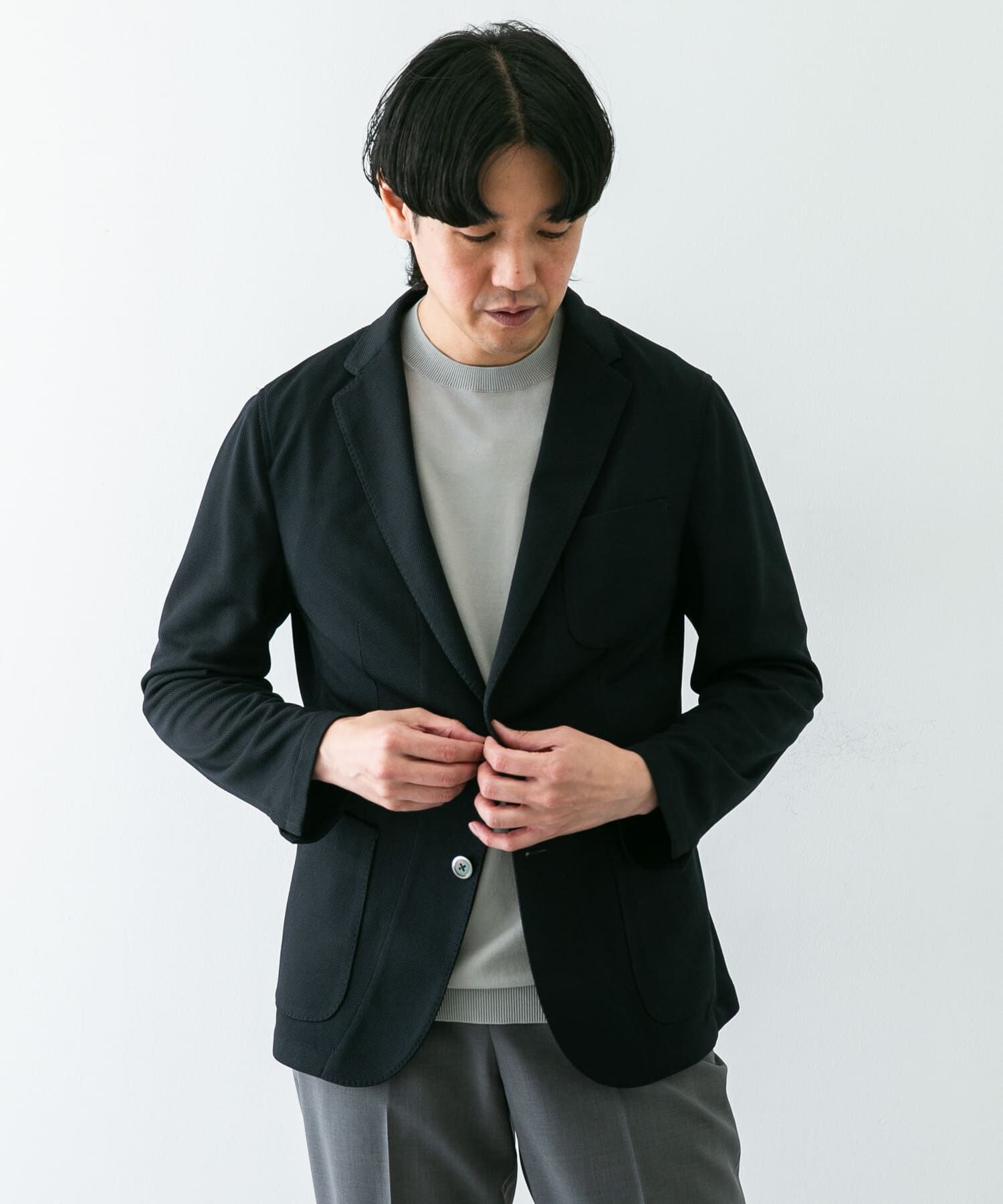 URBAN RESEARCH DOORS「『イージーケア/速乾』LIFE STYLE TAILOR　メランジニットイージージャケット」|その他|