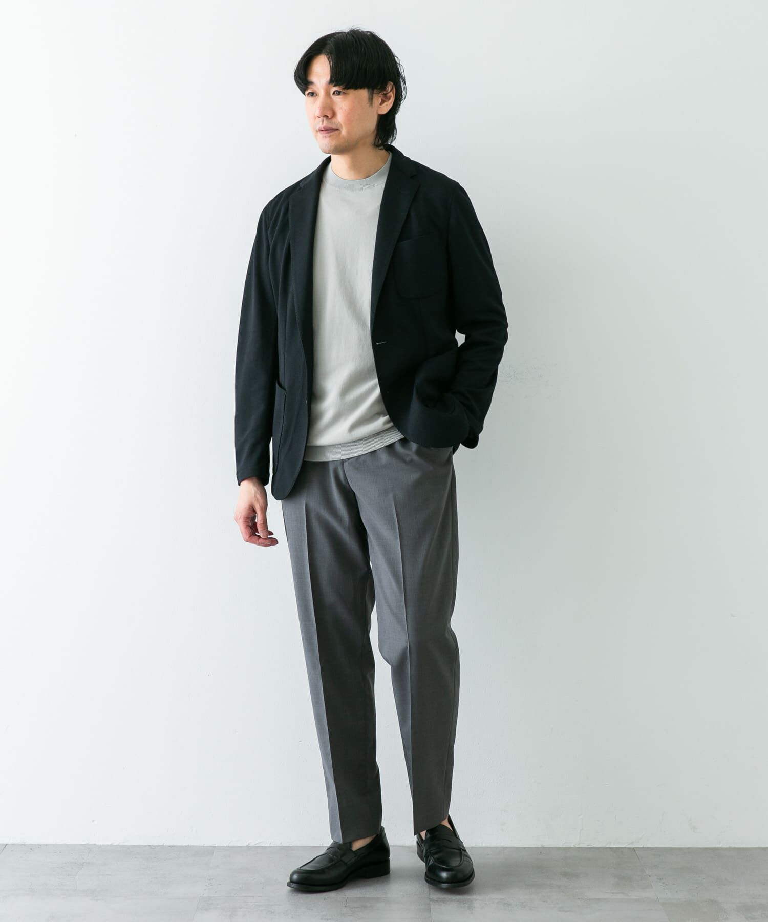 URBAN RESEARCH DOORS「『イージーケア/速乾』LIFE STYLE TAILOR　メランジニットイージージャケット」|その他|