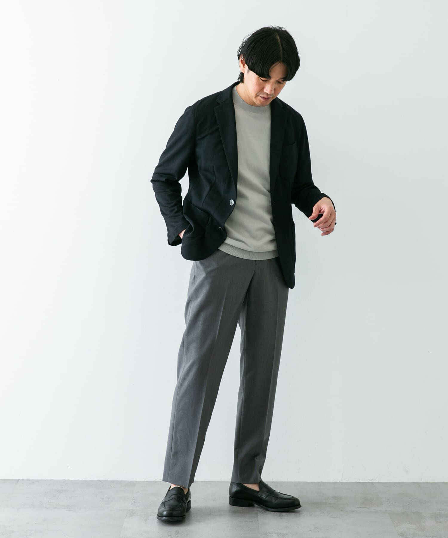 URBAN RESEARCH DOORS「『イージーケア/速乾』LIFE STYLE TAILOR　メランジニットイージージャケット」|その他|