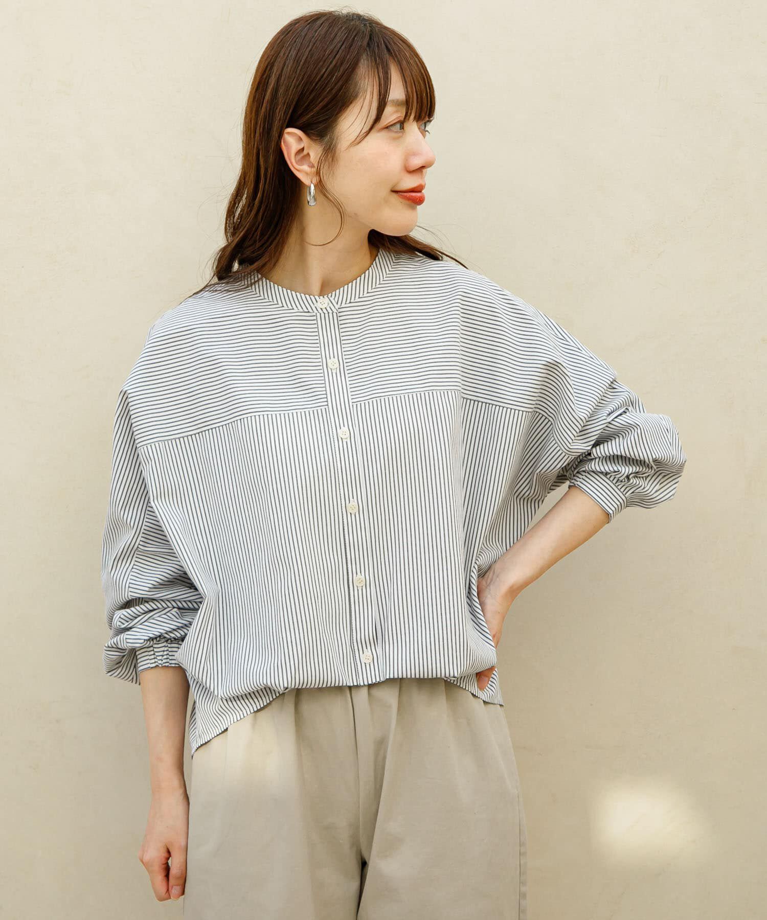 Sonny Label 「『WEB限定』フロントタックバンドカラーシャツ」|シャツ・ブラウス|