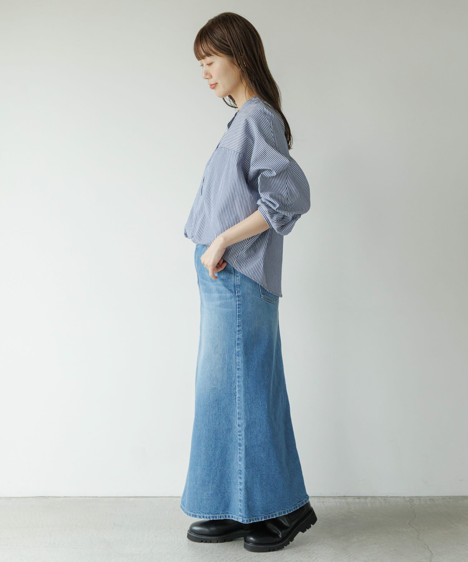 Sonny Label 「『WEB限定』フロントタックバンドカラーシャツ」|シャツ・ブラウス|