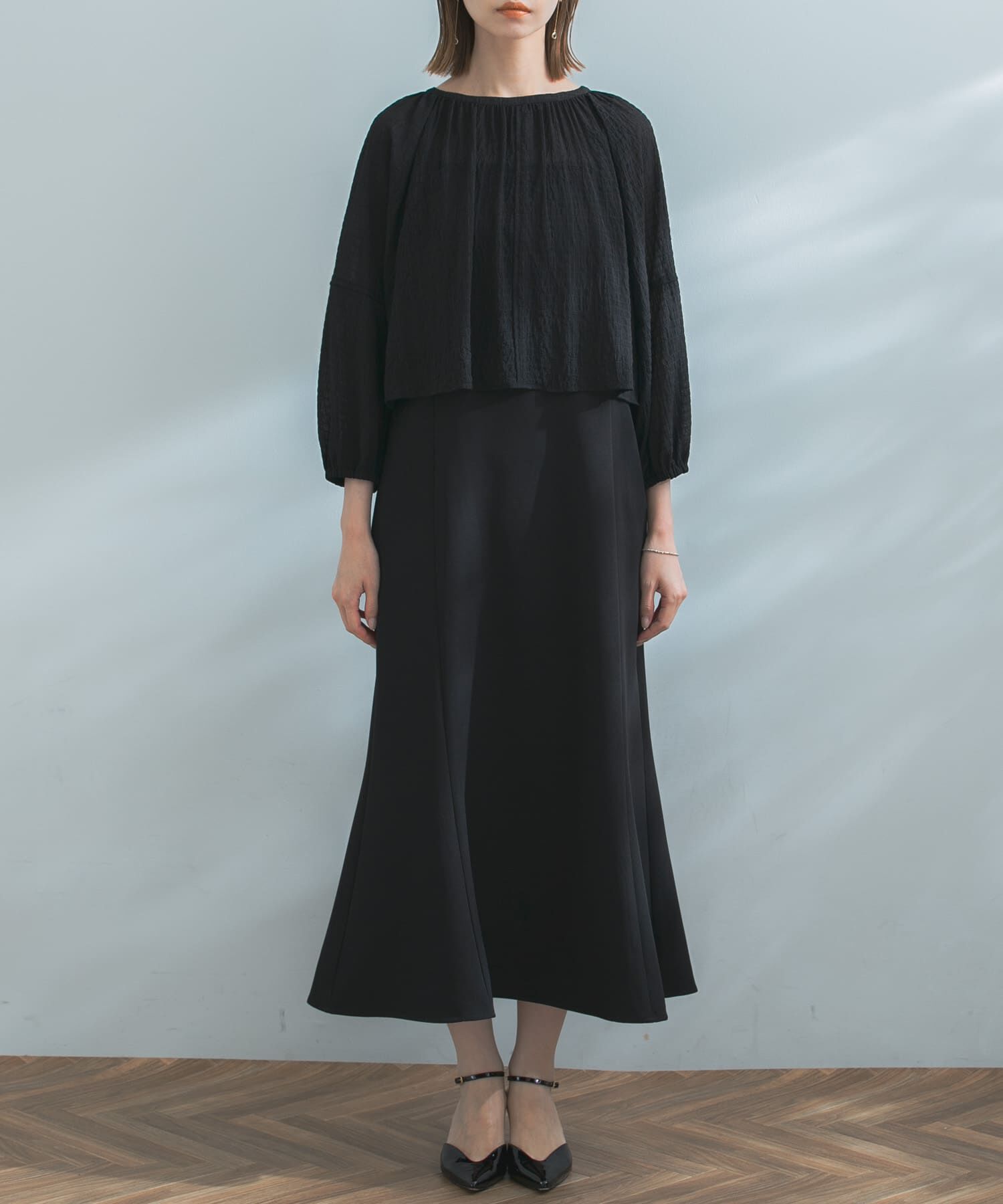 URBAN RESEARCH ROSSO「ブラウス&times;キャミセットワンピース」|ワンピース|