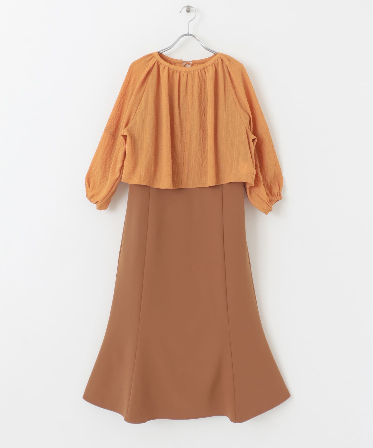 URBAN RESEARCH ROSSO「ブラウス&times;キャミセットワンピース」|ワンピース|