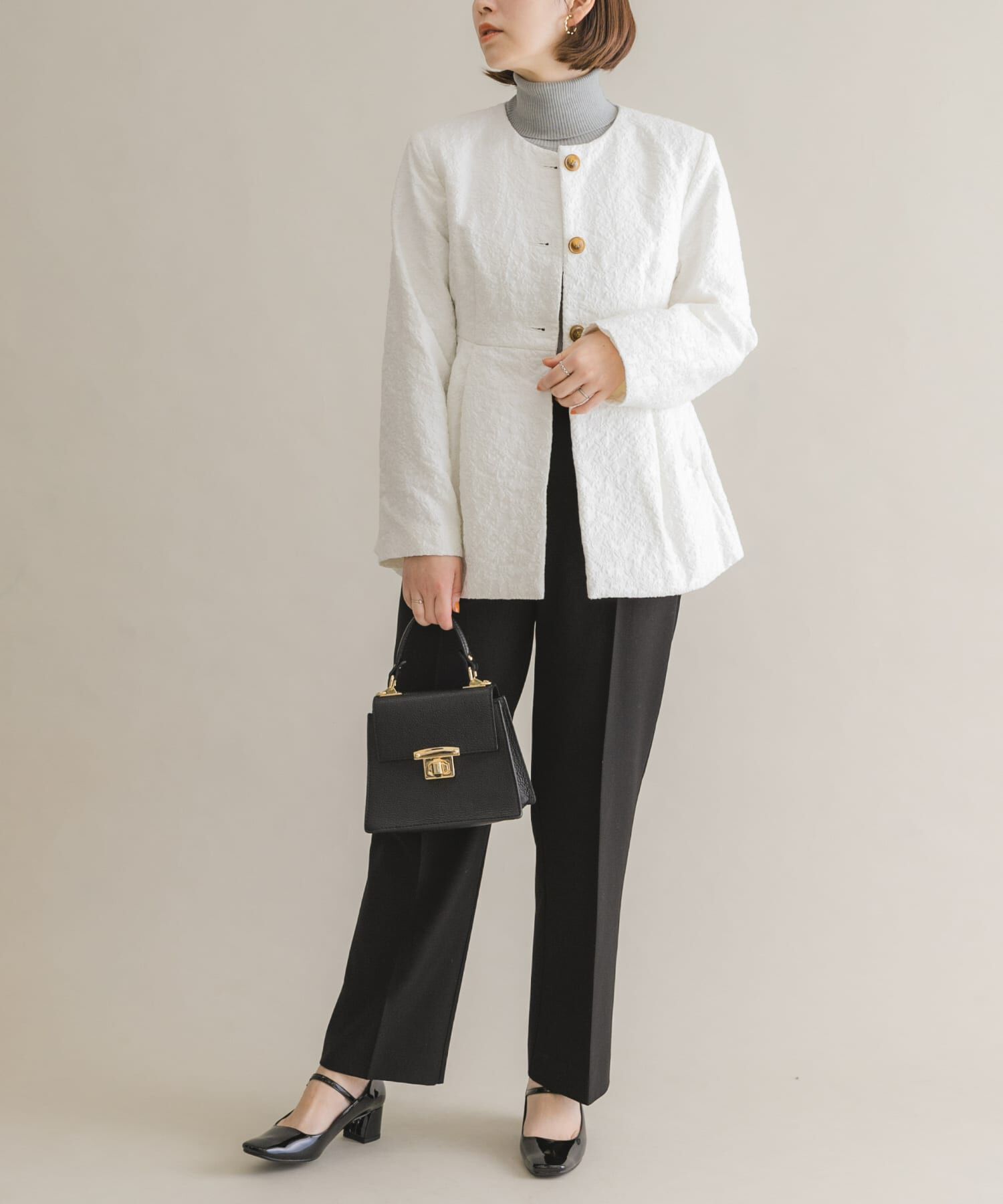 URBAN RESEARCH ROSSO「F by ROSSO　ジャガード中綿ジャケット」|ダウン|