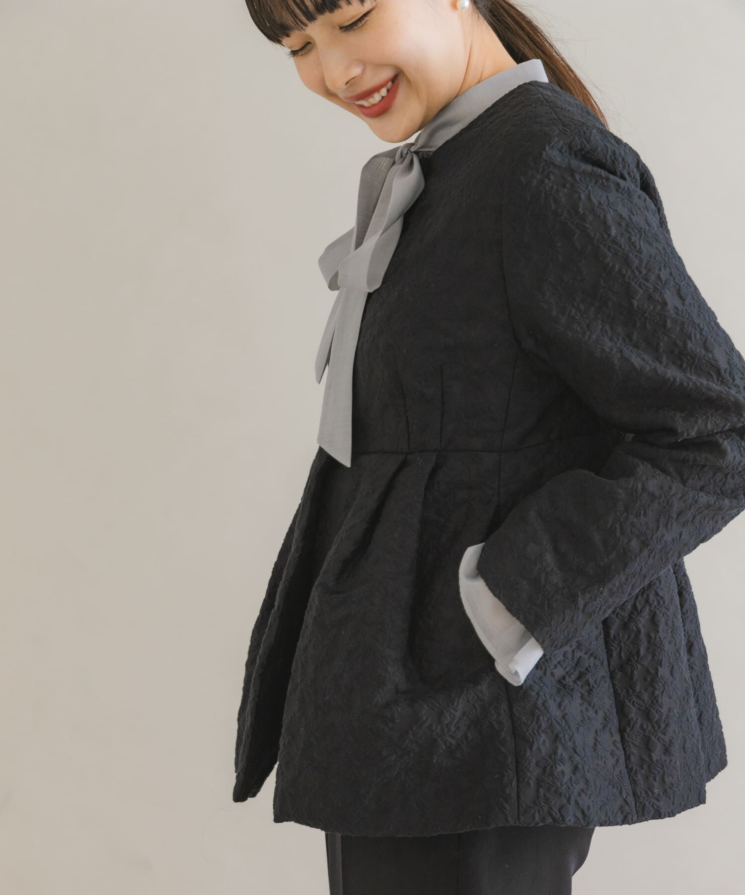 URBAN RESEARCH ROSSO「F by ROSSO　ジャガード中綿ジャケット」|ダウン|