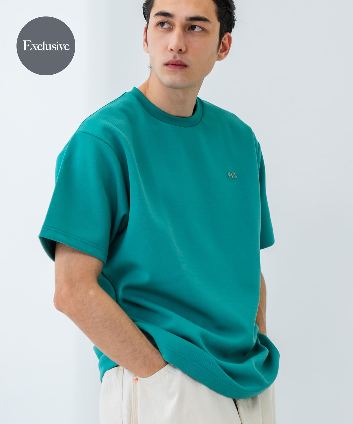 URBAN RESEARCH「『別注』LACOSTE&times;UR　Functional Pique T-shirts」|Tシャツ・カットソー|グリーン系その他