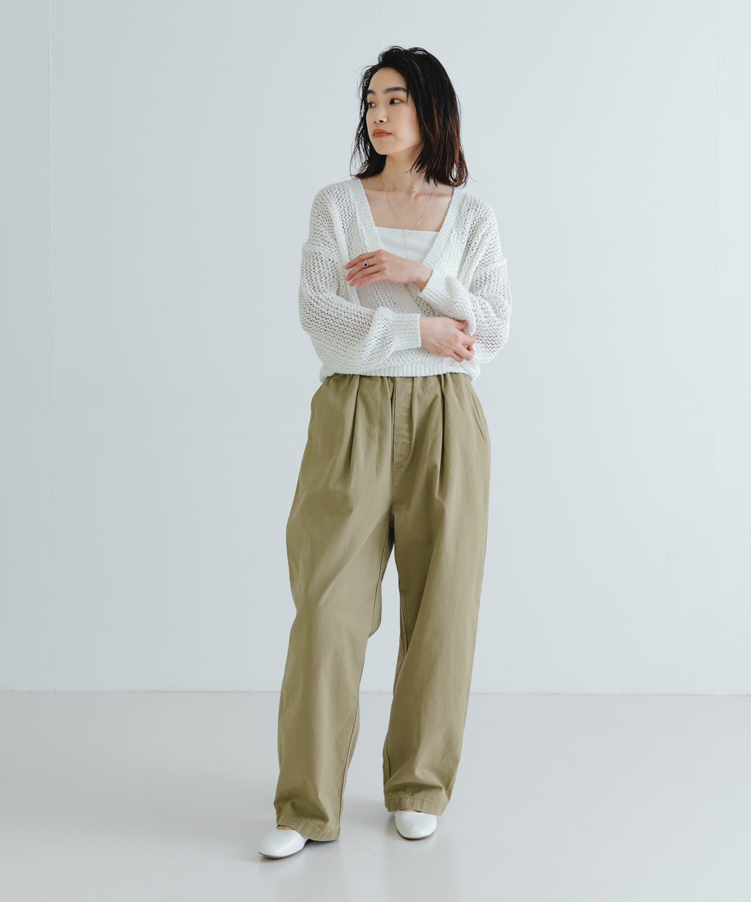 URBAN RESEARCH「透かし柄2WAYニットカーディガン」|カーディガン|