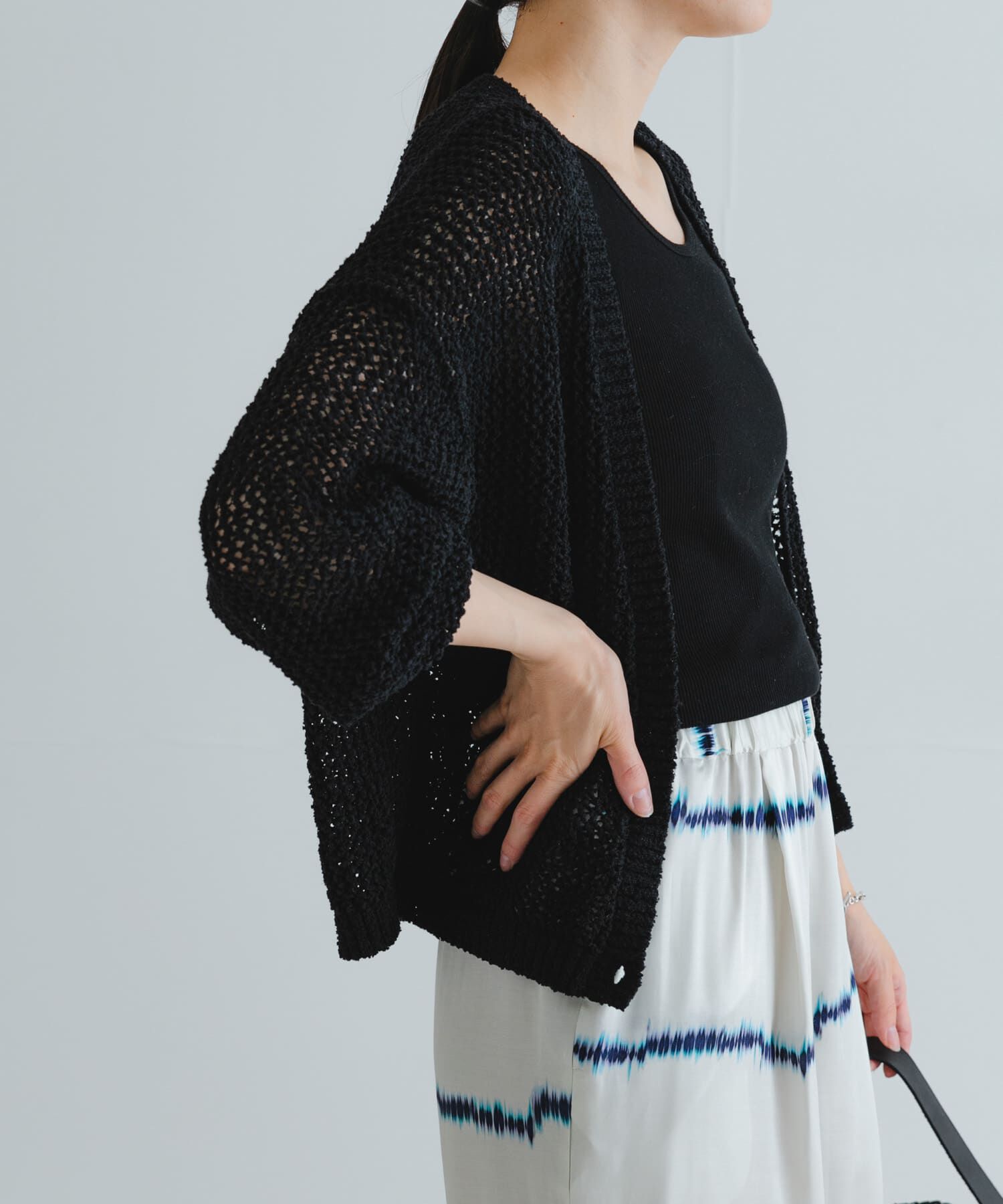 URBAN RESEARCH「透かし柄2WAYニットカーディガン」|カーディガン|