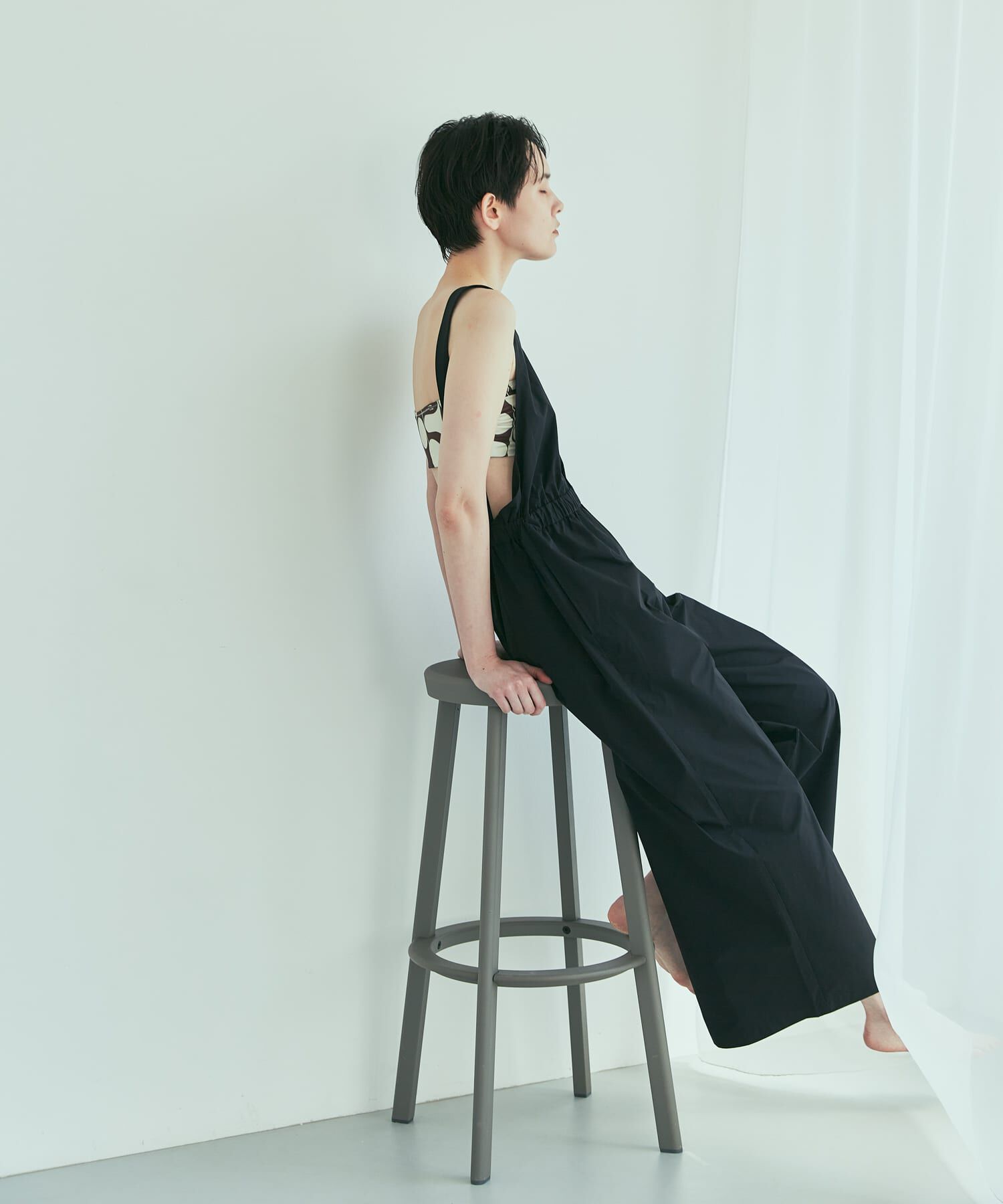 URBAN RESEARCH「『2サイズ展開』『UR TECH』Swim URBAN RESEARCH　スイムキャミオールインワン」|ビキニ|ブラック