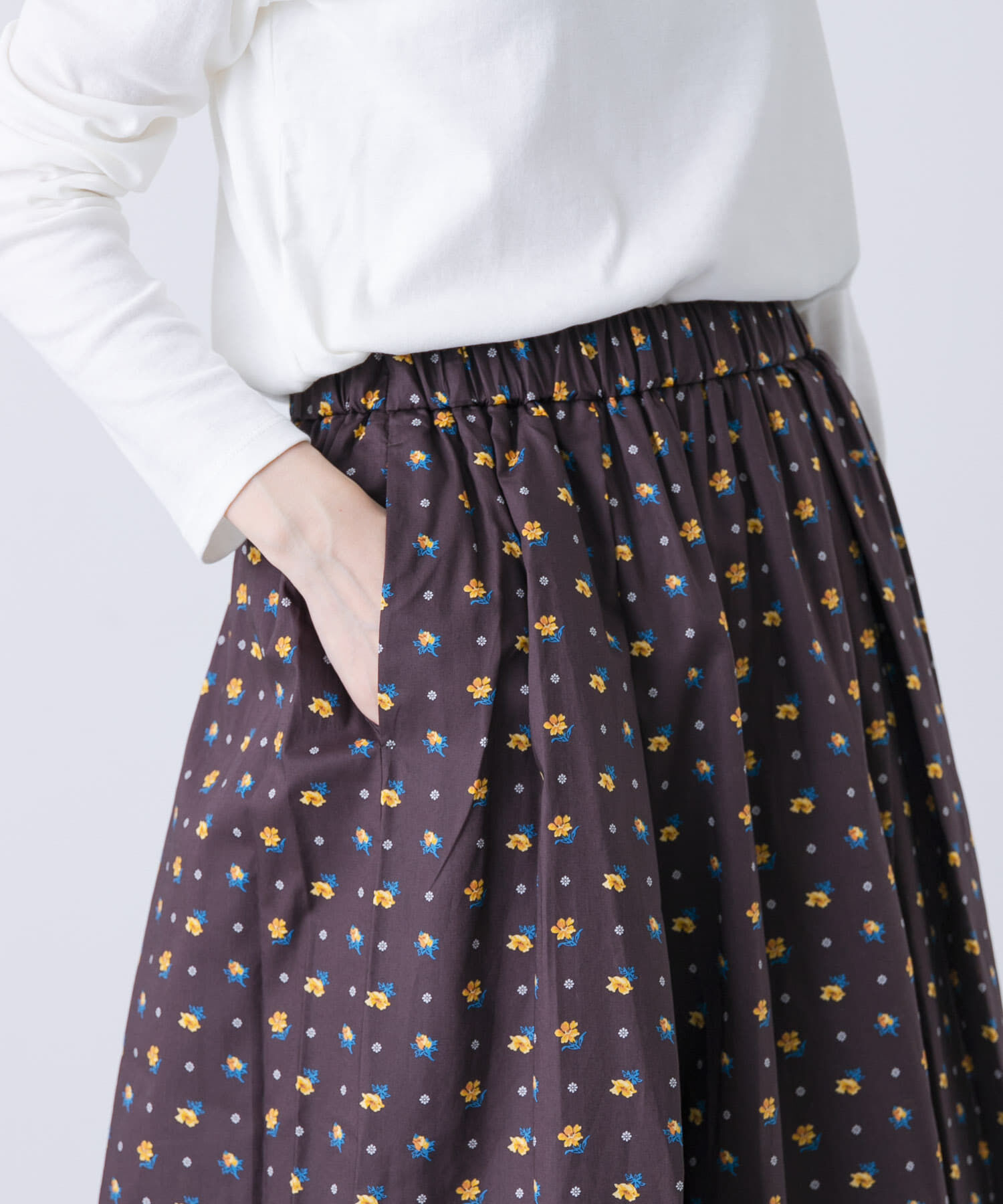 かぐれ「リバティプリントスカート」|スカート|