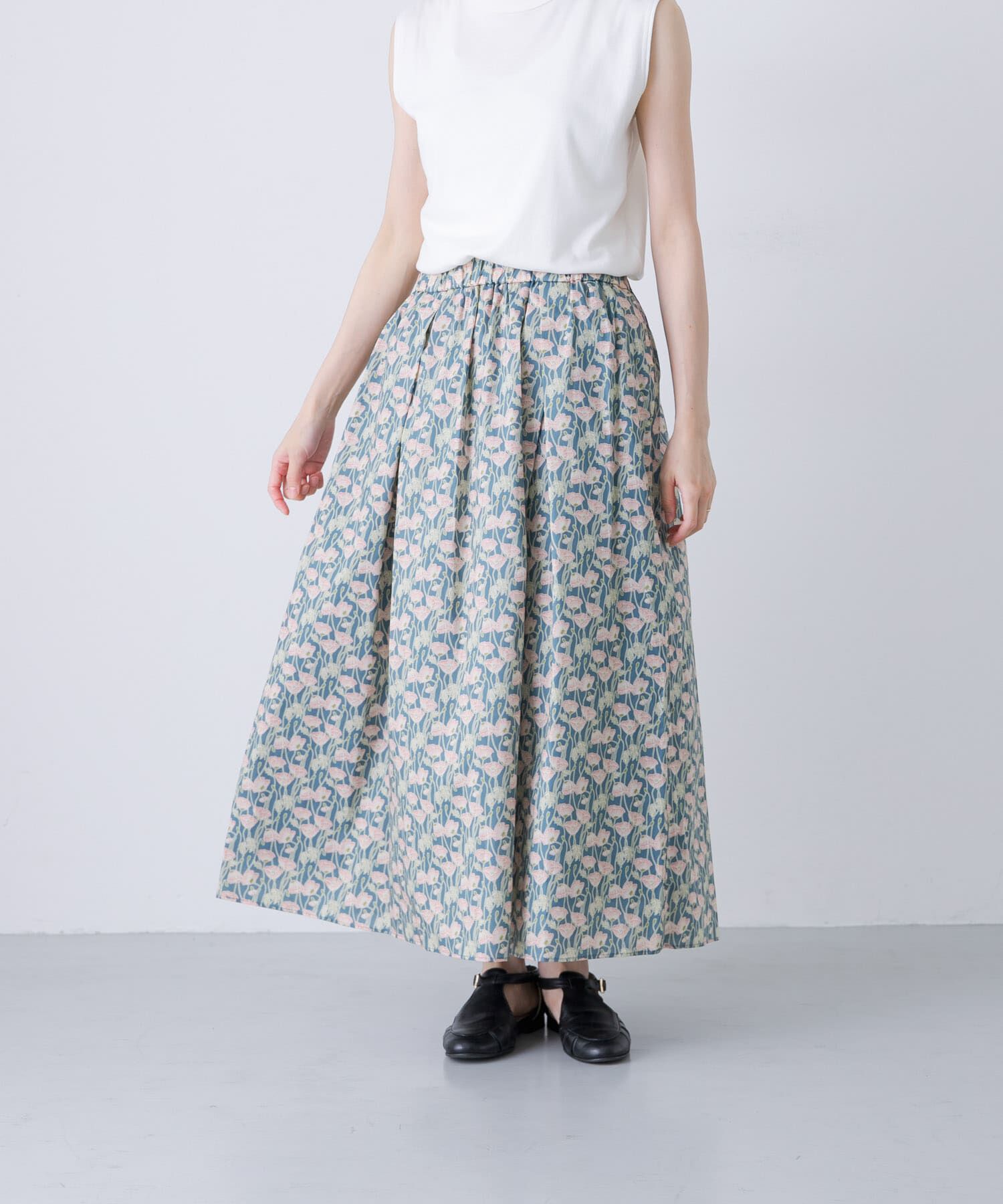 かぐれ「リバティプリントスカート」|スカート|