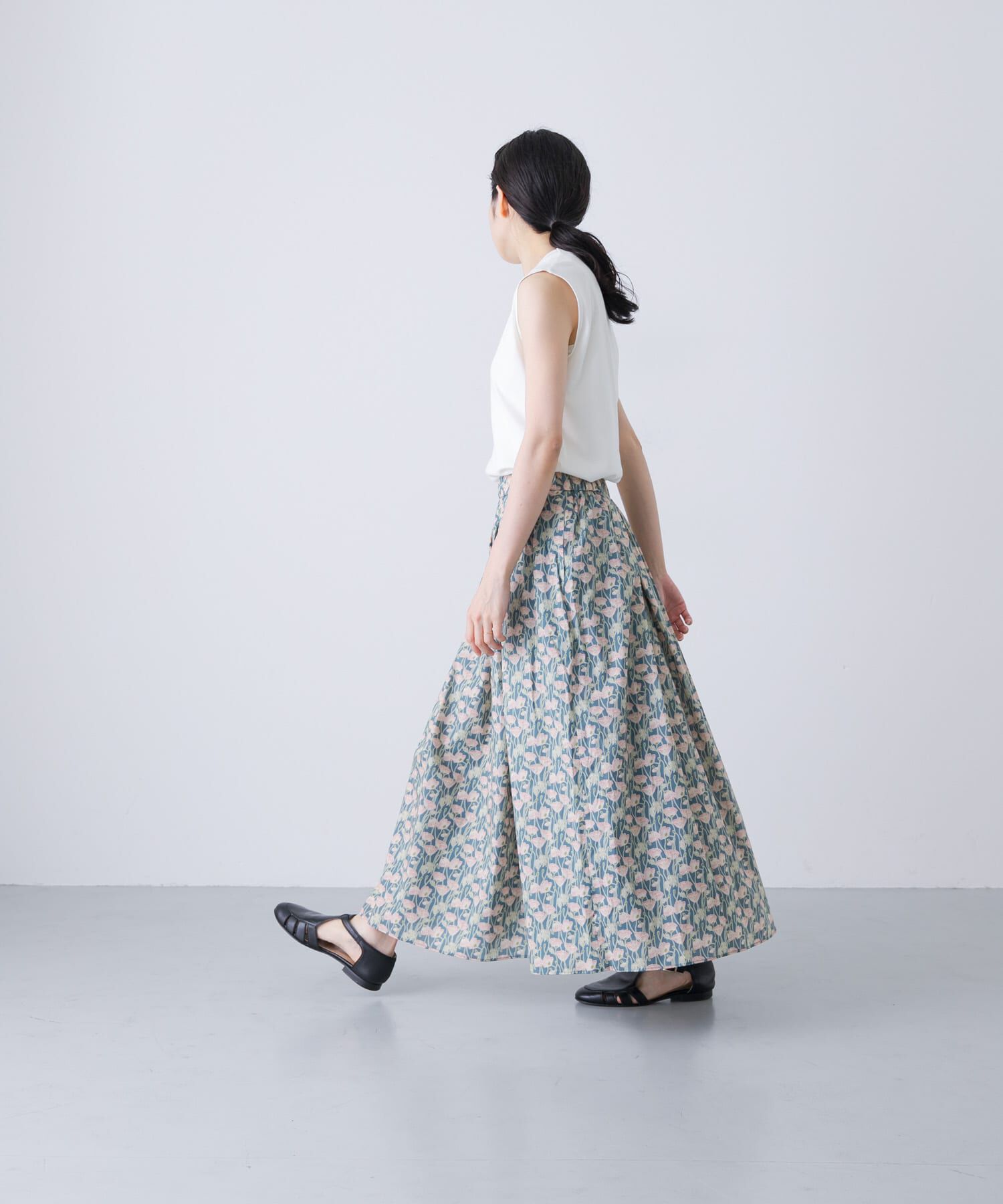 かぐれ「リバティプリントスカート」|スカート|