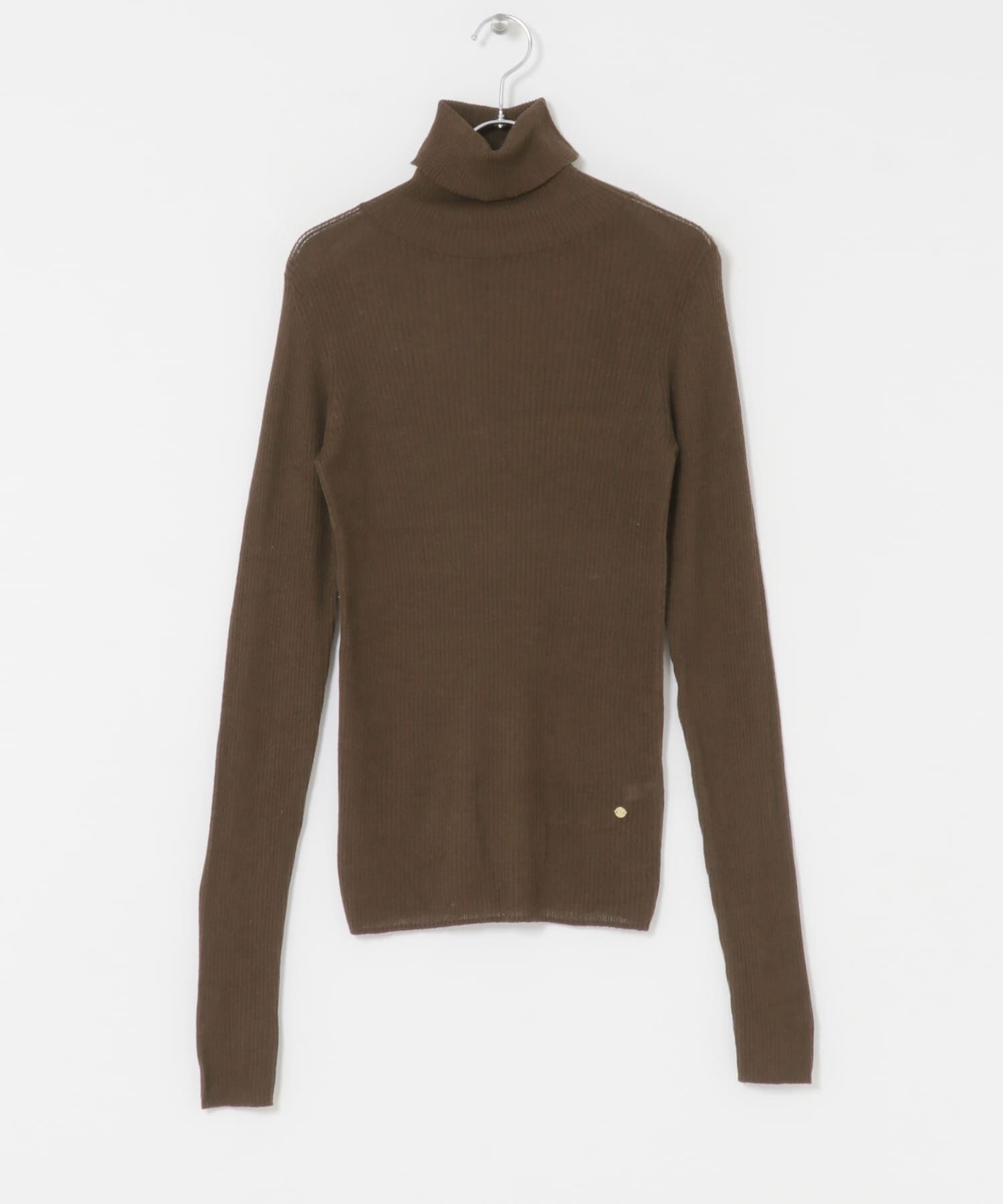 URBAN RESEARCH ROSSO「F by ROSSO　ウォッシャブルシアーリブタートルニット」|ニット・セーター|