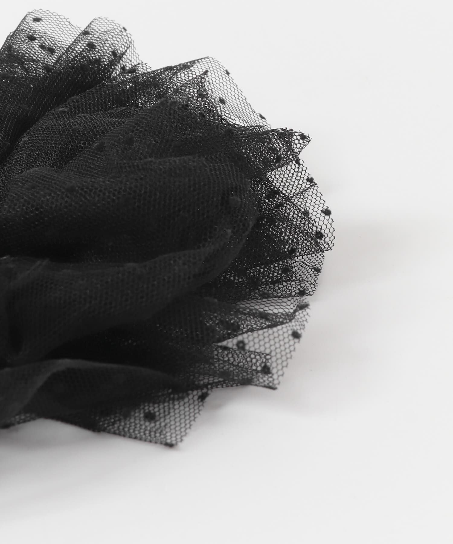 SMELLY「ドットチュールボリュームシュシュ」|ヘアゴム・シュシュ|