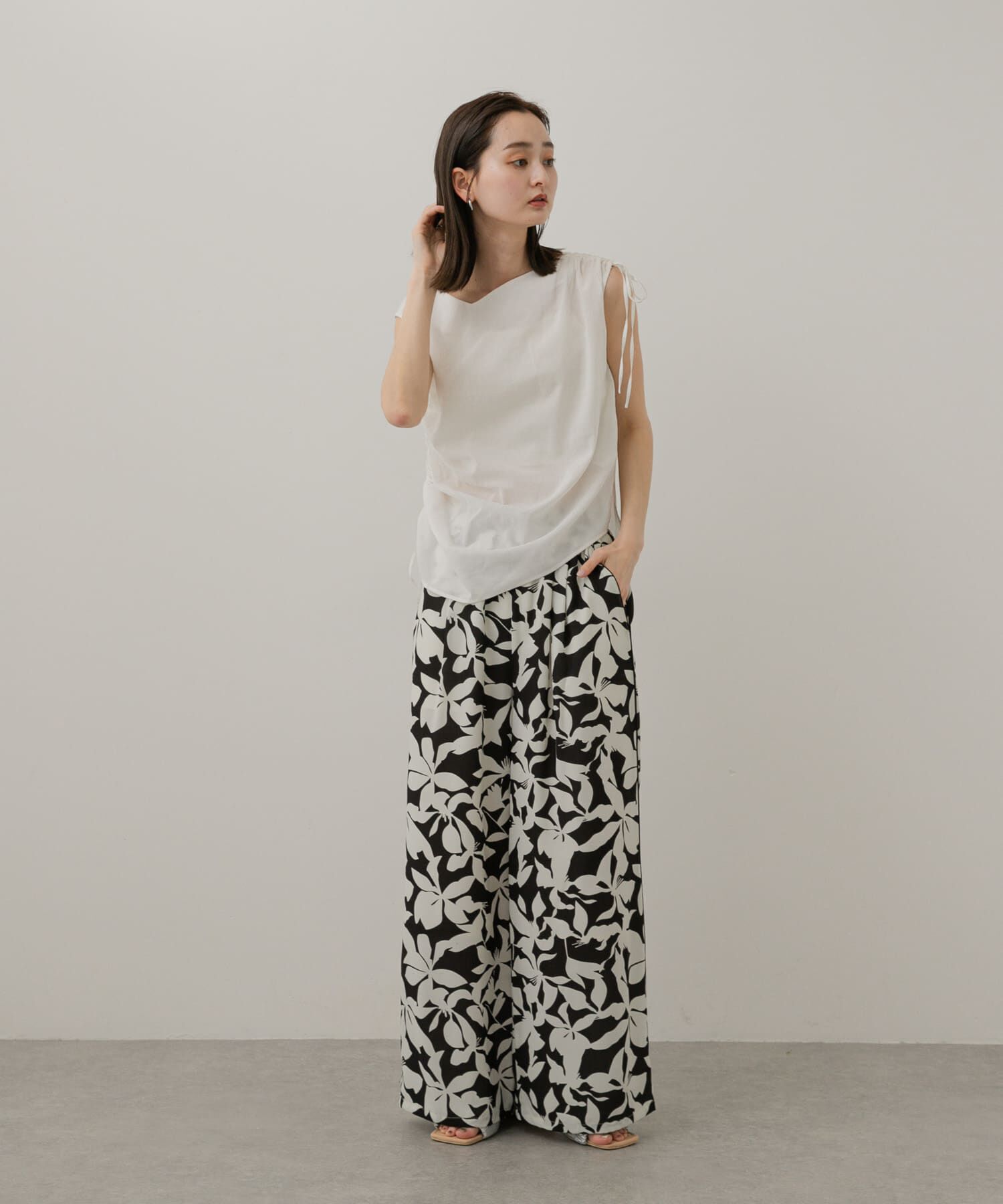 SENSE OF PLACE by URBAN RESEARCH「アシンメトリーシャーリングトップ」|シャツ・ブラウス|