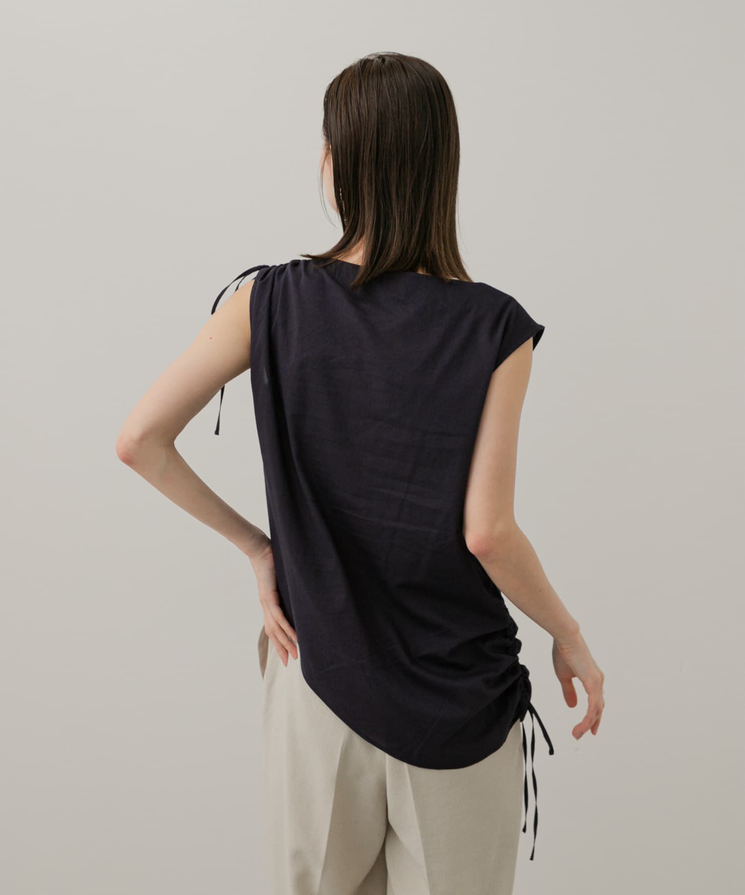 SENSE OF PLACE by URBAN RESEARCH「アシンメトリーシャーリングトップ」|シャツ・ブラウス|