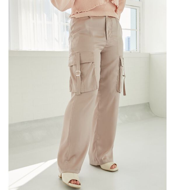 MAJESTICLEGON「サテンカーゴパンツ」|カーゴ|